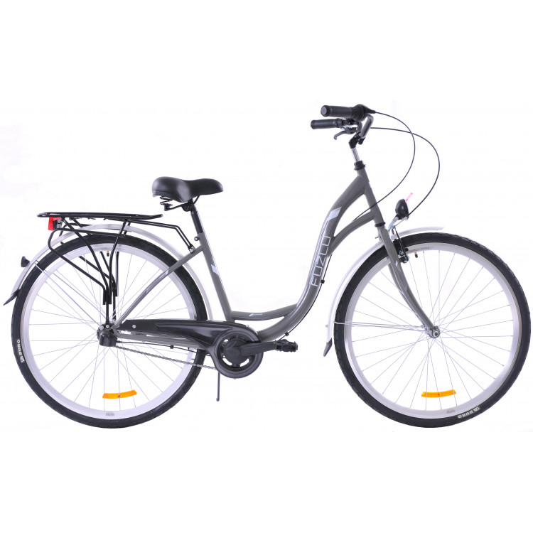 Mestský bicykel 28 Fuzlu Arizona S-3 Strieborná sivá